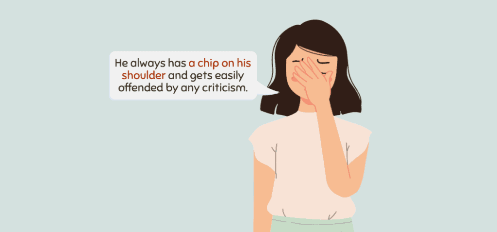 Chip on Your Shoulder Origin Meaning 1