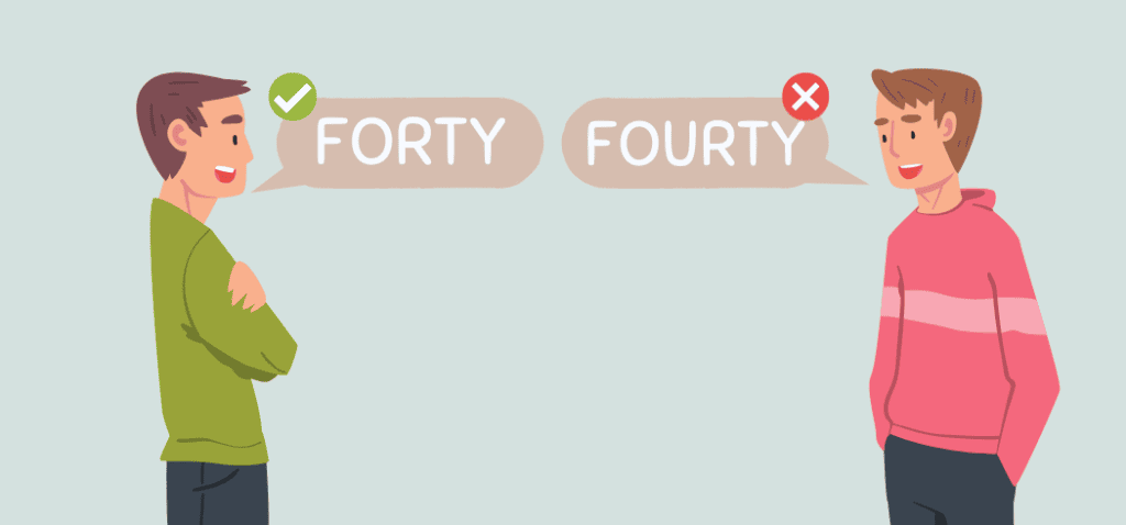 Fourty or Forty Whats the Correct Spelling of 40