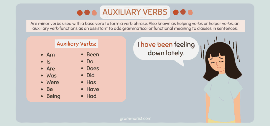 Auxiliary Verbs Uses Examples Worksheet