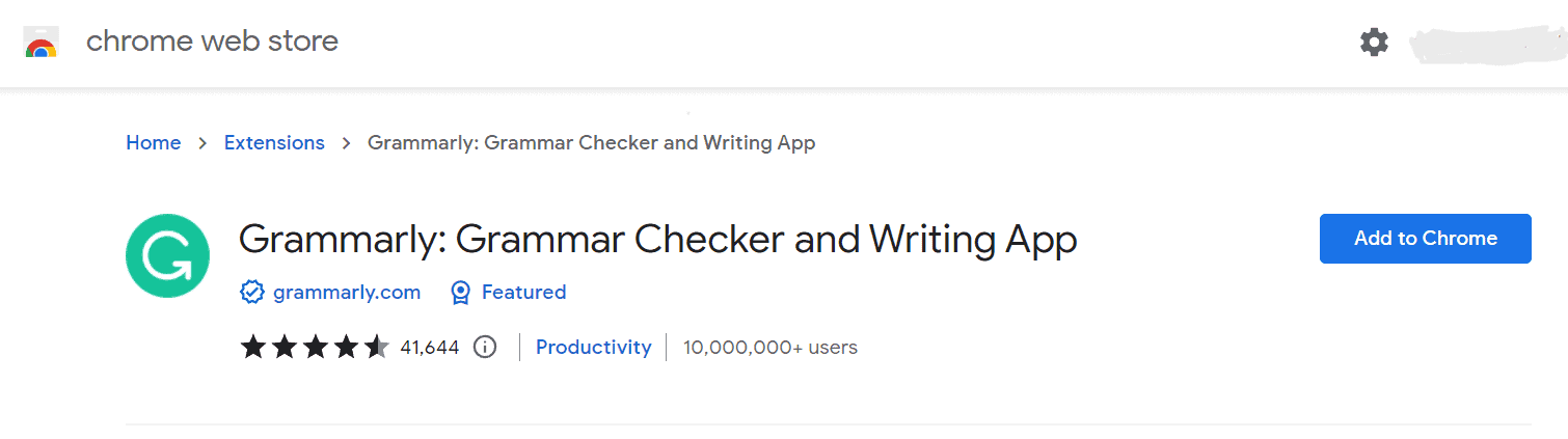 grammarly extension for google chrome