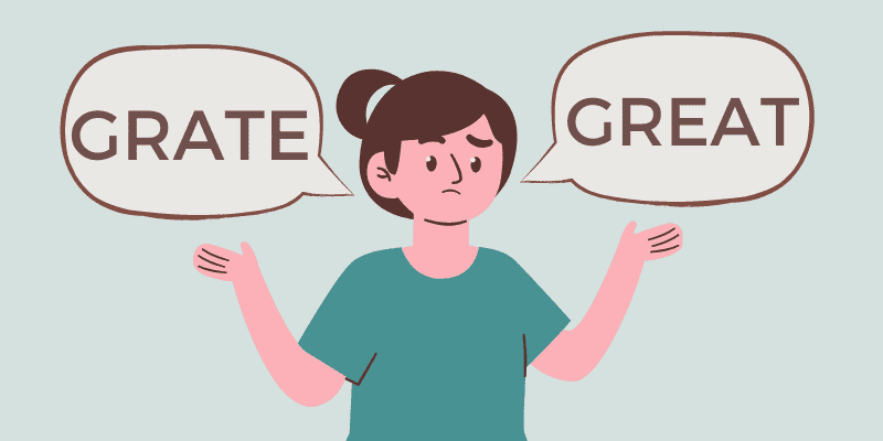 Grate or Great Homophones Meaning Usage 2