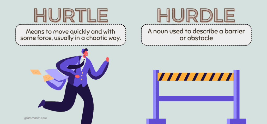 Hurtle vs. Hurdle Difference Definition
