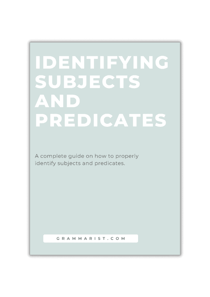 Identifying Subjects and Predicates PDF 6 1 1