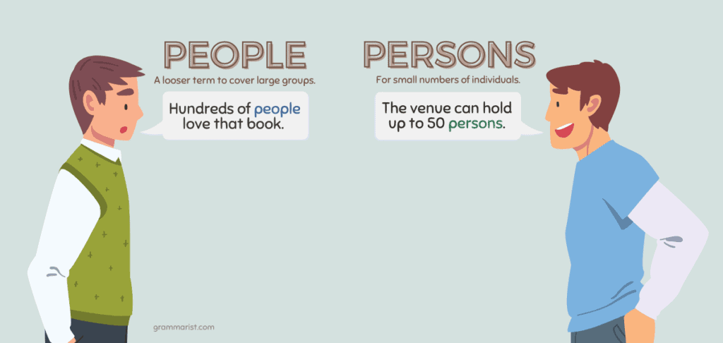Persons vs. People Proper Usage Examples