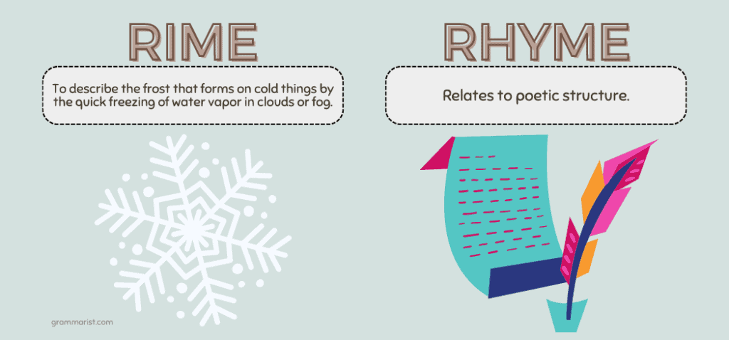 Rime vs. Rhyme Whats the Difference
