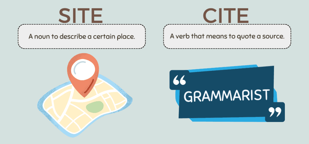 Site vs. Cite Whats the Difference