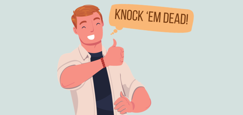 What is the meaning of knock 'em out ? - Question about English (US)