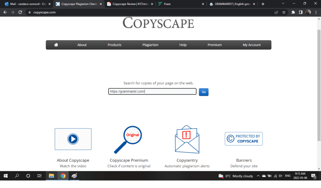 copyscape search engine