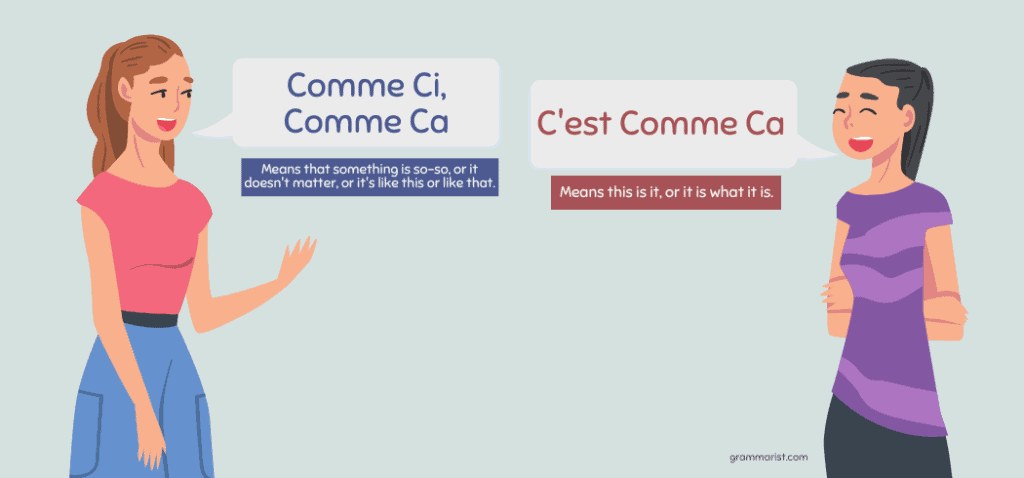 httpsgrammarist.comfrenchcomme ci comme ca 1