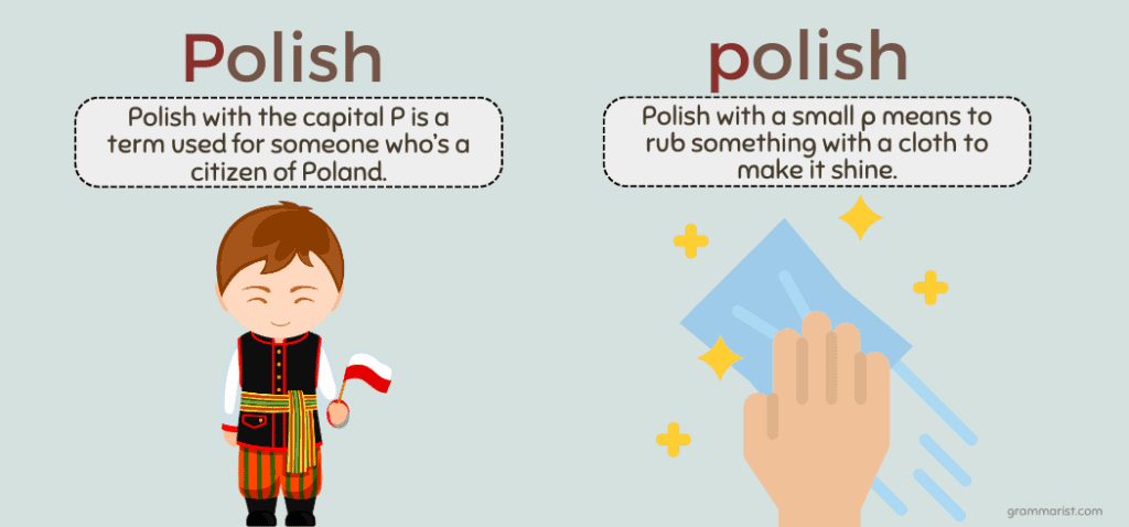 Polish vs. Polish - Meaning & Difference