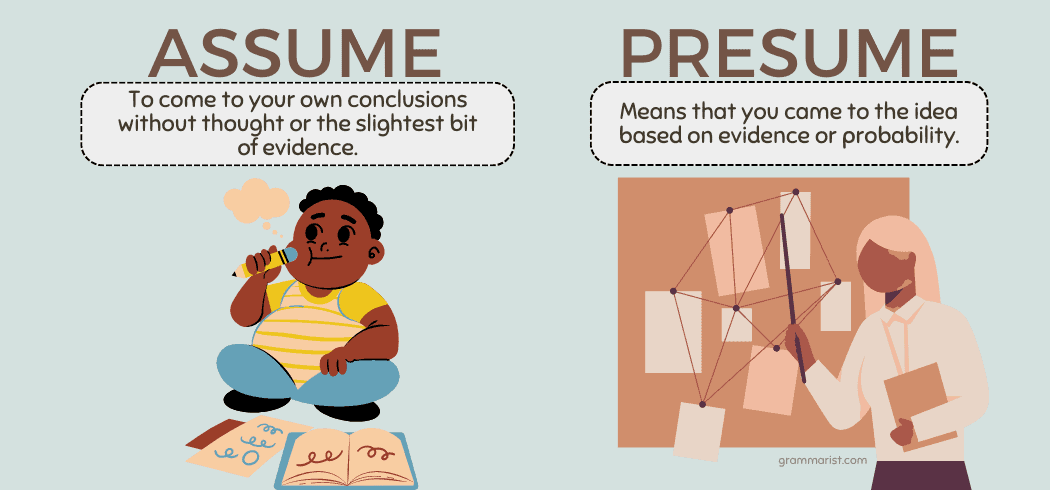 assume and presume